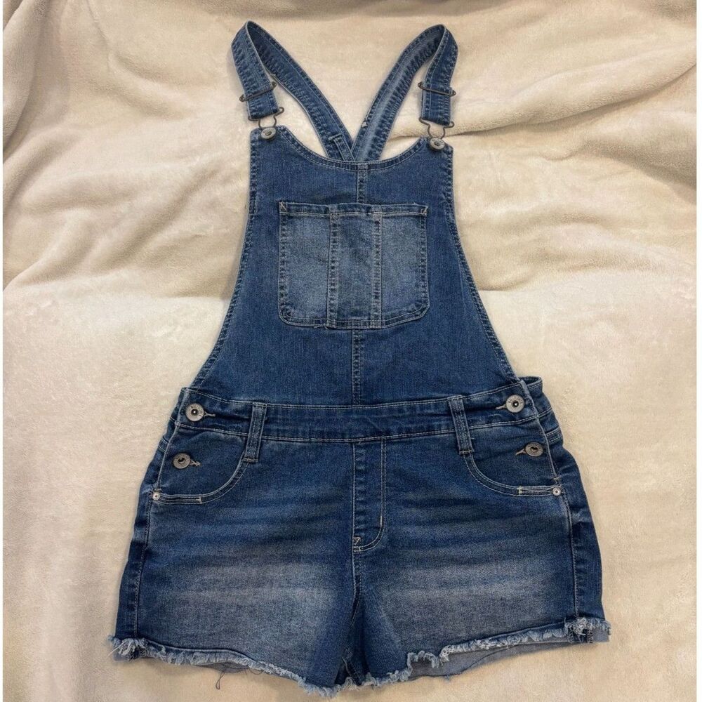 WallFlower Denim Overall Shorts - Y2K Boho Summer Vibe